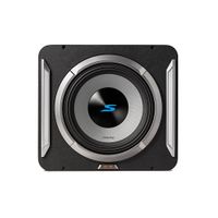 Alpine - PrismaLink S2-Series 12" Single Voice Coil 2 ohm Preloaded Subwoofer Wedge Enclosure - Black