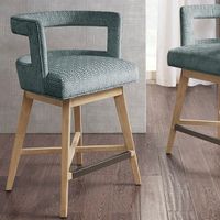 Grey Glenwood Swivel Counter Stool