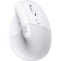 Logitech - Lift for Mac Bluetooth Optical Ergonomic Mouse with 4 Customizable Buttons - Wireless - Off-White