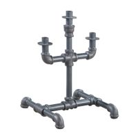 ACME Brantley Candle Holder, Sandy Gray Finish