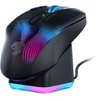 ROCCAT - Kone XP Air Wireless Optical Gaming Mouse with Charging Dock and AIMO RGB Lighting - Black