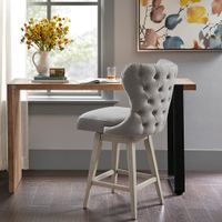 Enzo Grey Swivel Counter Stool