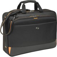 Solo New York - Focus Ultra Portfolio Briefcase for 17.3 Laptop - Black/Orange