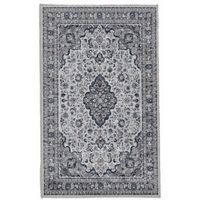 Hungas Cream And Gray 2.2X3.2 Area Rug