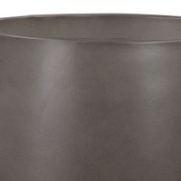 Amethyst Medium Round Lightweight Concrete Indoor or Outdoor Planter in Gray