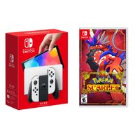 Nintendo - Switch OLED White + Pokémon S...