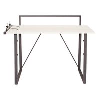 OSP Home Furnishings - Tinker Desk with Accessory Bar - Light Grey