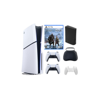 Playstation 5 Slim + God of War Bundle with Extra Controller, Accessories