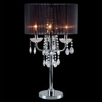 Glam Metal Sparkling Table Lamp in Chrom...