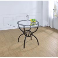 Aviano Dining Table Base Gunmetal