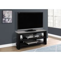 TV Stand/ 42 Inch/ Console/ Media Entertainment Center/ Storage Shelves/ Living Room/ Bedroom/ Laminate/ Black/ Grey/ Contemporary/ Modern