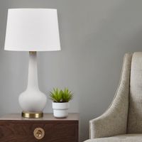 Grey Zazie Ceramic Genie Table Lamp