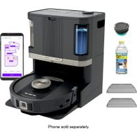 Shark - Robot Vacuum & Mop PowerDetect NeverTouch Pro, Combo, Self-Emptying & Self-Refilling with Self-Clean Pad Wash & Dry - Black