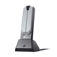 TP-Link - BE6500 Tri-Band Wi-Fi 7 Lightning-Fast High Gain Wireless USB Adapter for Boosted Range - Black