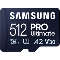 Samsung - Pro Ultimate and Adapter 512GB microSDXC Memory Card