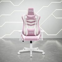 Ergonomic Pastel Gaming Chair, Pink