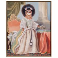 Kitty Queen Charlotte Pet Portrait Kitty Queen Charlotte Framed Canvas Wall Art See below