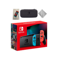 Nintendo Switch Gaming Console With Neon Blue Joy-Con Controllers With Accessories