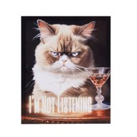 I'm Not Listening/Multi Grumpy Cats I'm Not Listening Canvas Wall Art See below