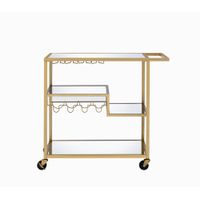 ACME Adamsen Serving Cart, Champagne & Mirror