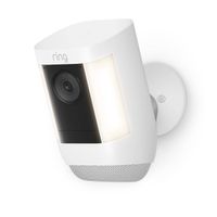 Spotlight Cam Pro, Battery with 2K Video and Ring Vision, LED Lights, Dual-Band Wifi, and 3D Motion Detection - White