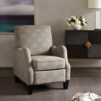 Beige Multi Hoffman Push Back Recliner