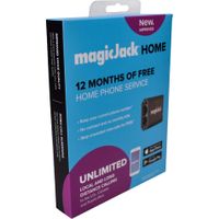 MagicJack - HOME VoIP Telephone Adapter with 12 Months of Service - Black