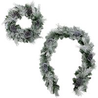 Fraser Hill Farm 24-in. Wreath and 6-ft....