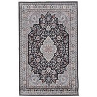 Hungas Black And Cream 2.2X3.2 Area Rug