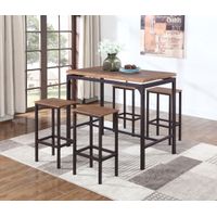 Santana 5-piece Pub Height Bar Table Set...