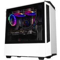 Periphio Nova Prebuilt Gaming PC - Liquid Cooled, AMD Ryzen 5 5600X (4.6GHz Turbo), Radeon RX 6650 XT (8GB), 1TB M.2 NVMe SSD, 16GB DDR4 RAM,, WiFi + BT