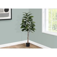 Artificial Plant - 52"H / Indoor Rubber Tree In A 5" Pot