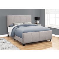 Bed - Queen Size / Grey Linen