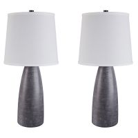 Gray Shavontae Poly Table Lamp (2/CN)