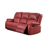 ACME Zuriel Motion Sofa, Red Synthetic Leather