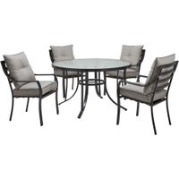 Lavallette 5pc: 4 Dining Chairs and Roun...