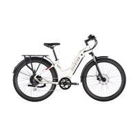 Aventon - Level.2 Commuter Step-Through eBike w/ up to 60 miles Max Operating Range and 28 MPH Max Speed - Medium/Large - Polar White