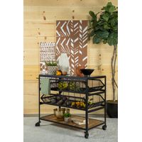 Accent Storage Cart with Casters Natural...