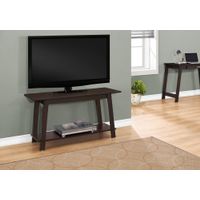 TV Stand/ 42 Inch/ Console/ Media Entertainment Center/ Storage Shelves/ Living Room/ Bedroom/ Laminate/ Brown/ Contemporary/ Modern