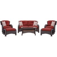 Strathmere 6-pc Deep Seating Set w/Cushions, Coffee Table