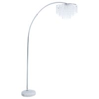 Shirley Marble Base Floor Lamp Chrome an...