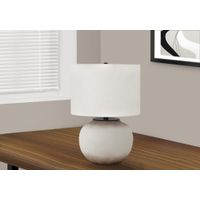 Lighting - 21"H Table Lamp Cream Ceramic / Ivory Shade