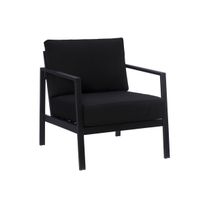 Albin Aluminum Outdoor Single Chair Black