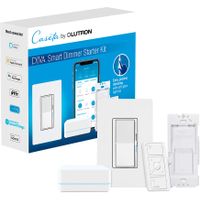 Lutron - Diva Smart Dimmer Switch Starter Kit - White