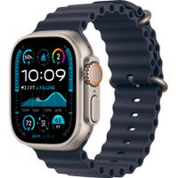 Apple Watch Ultra 2 (GPS+Cellular) 49mm Titanium Case with Navy Ocean Band - Natural - (2024)