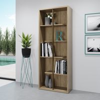 Standard 5-Tier Wooden Bookcase, Pine