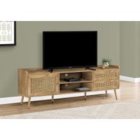 TV Stand - 72"L / Walnut With Storage