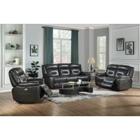ACME Imogen Power Motion Recliner w/USB, Gray Leather-Aire