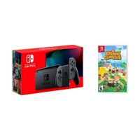 Nintendo - Switch 1.1 (Gray) + Animal Crossing BUNDLE