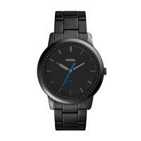 Fossil  - Mens Minimalist Black Ion-Plat...